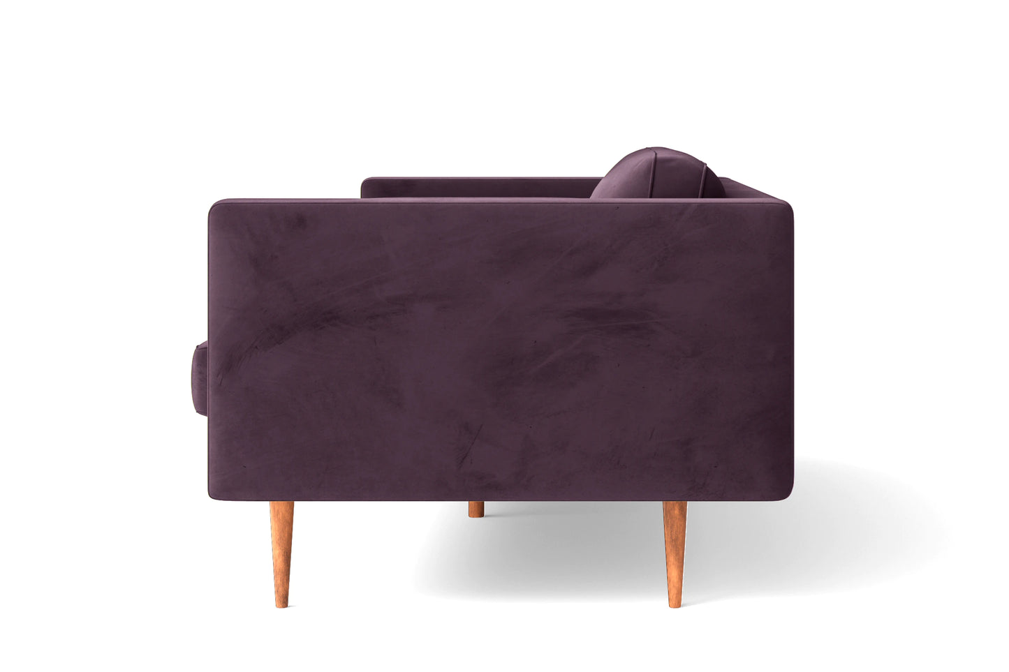 Salerno 4 Seater Sofa Purple Velvet