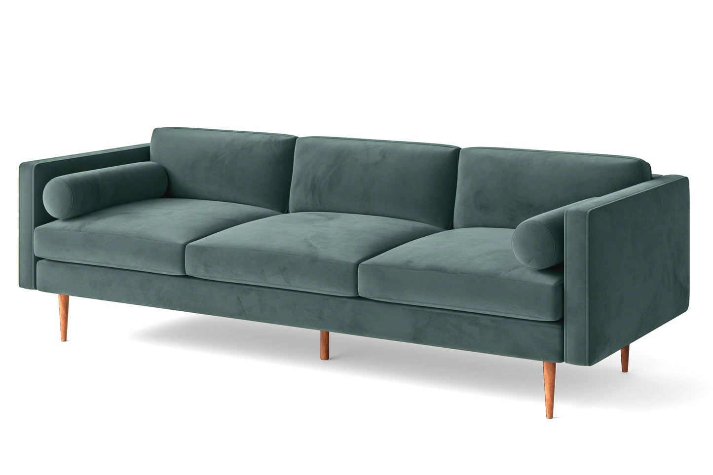 Salerno 4 Seater Sofa Teal Velvet