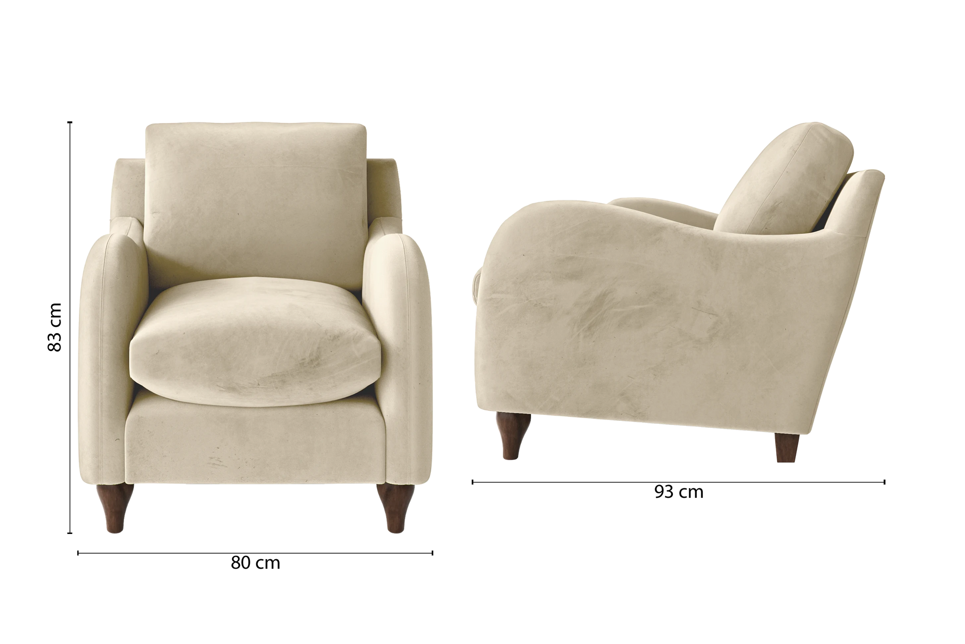 Sallisaw Armchair Cream Velvet