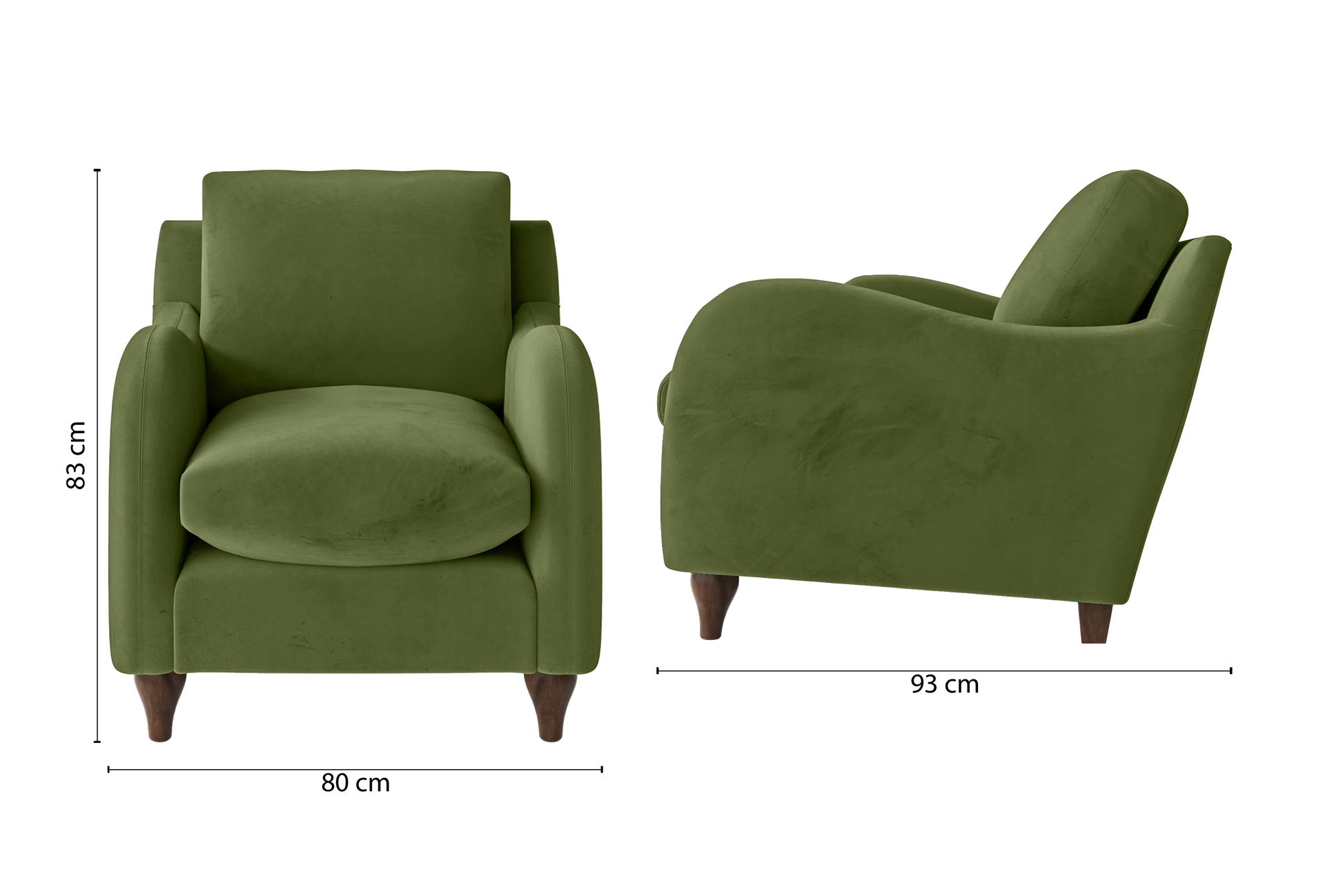 Sallisaw Armchair Lime Velvet