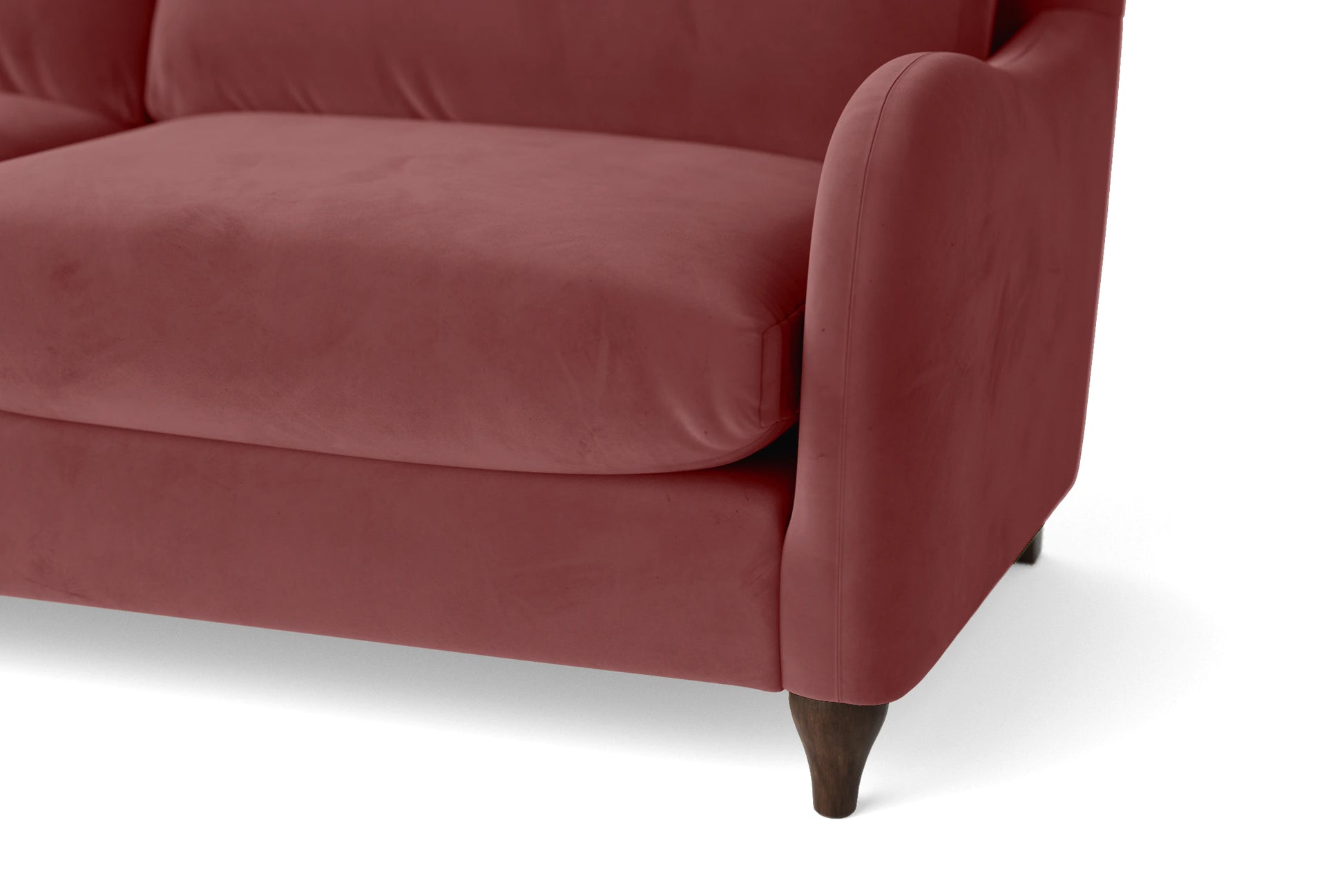 Sallisaw 2 Seater Sofa Pink Velvet