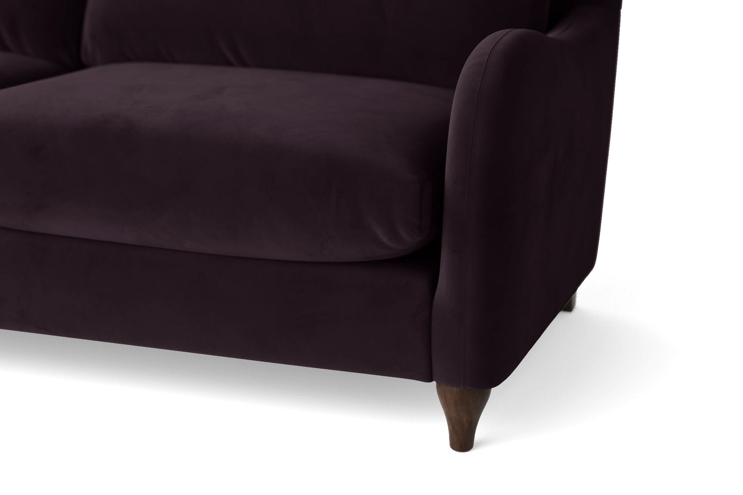 Sallisaw 2 Seater Sofa Purple Velvet