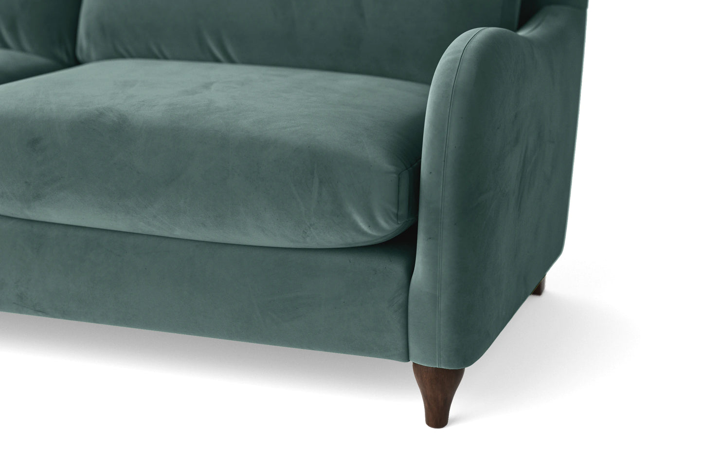 Sallisaw 2 Seater Sofa Teal Velvet