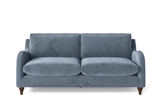 Sallisaw 3 Seater Sofa Baby Blue Velvet