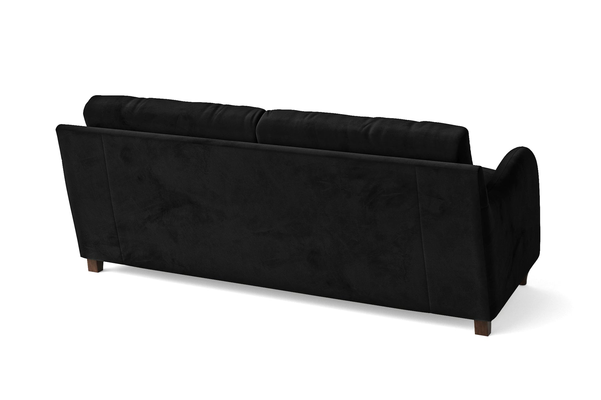 Sallisaw 3 Seater Sofa Black Velvet