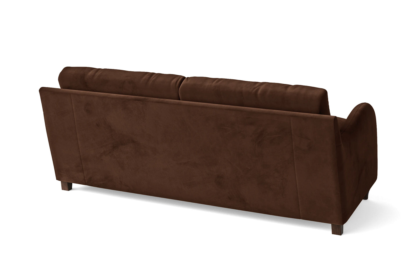 Sallisaw 3 Seater Sofa Coffee Brown Velvet