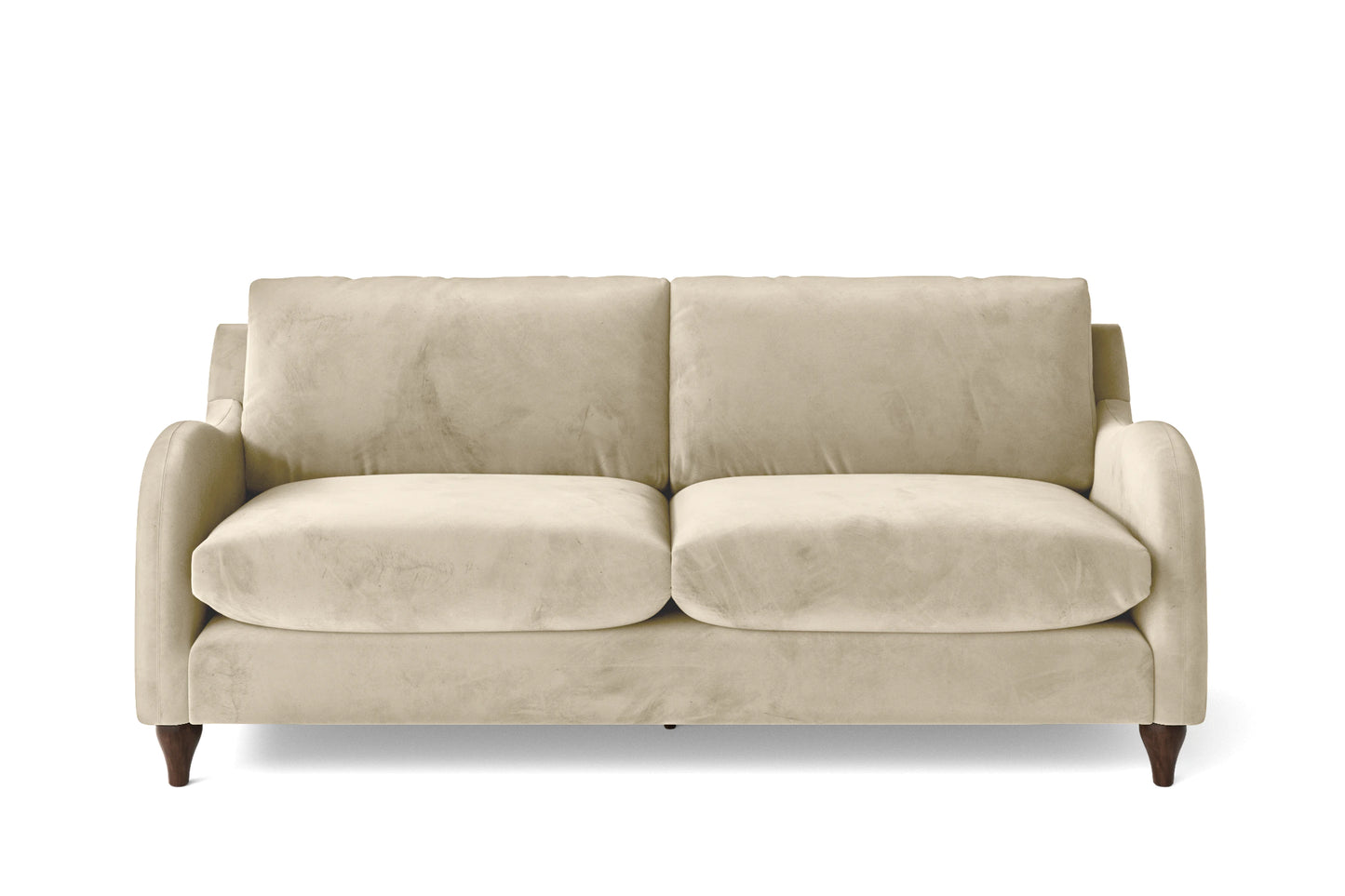 Sallisaw 3 Seater Sofa Cream Velvet