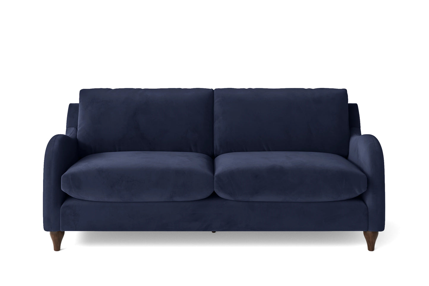 Sallisaw 3 Seater Sofa Dark Blue Velvet