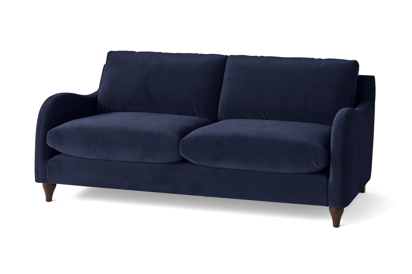 Sallisaw 3 Seater Sofa Dark Blue Velvet