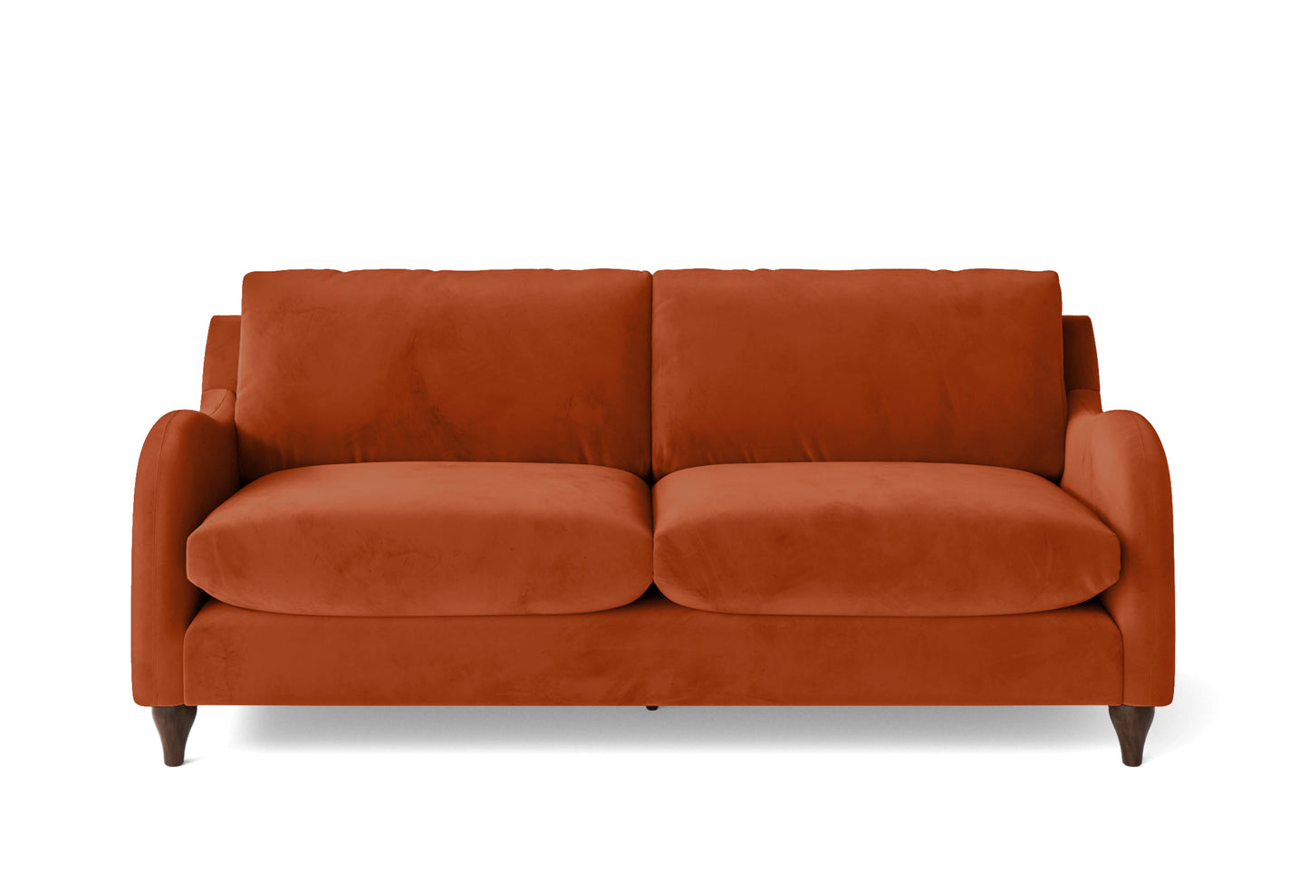 Sallisaw 3 Seater Sofa Orange Velvet