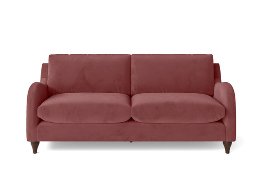 Sallisaw 3 Seater Sofa Pink Velvet