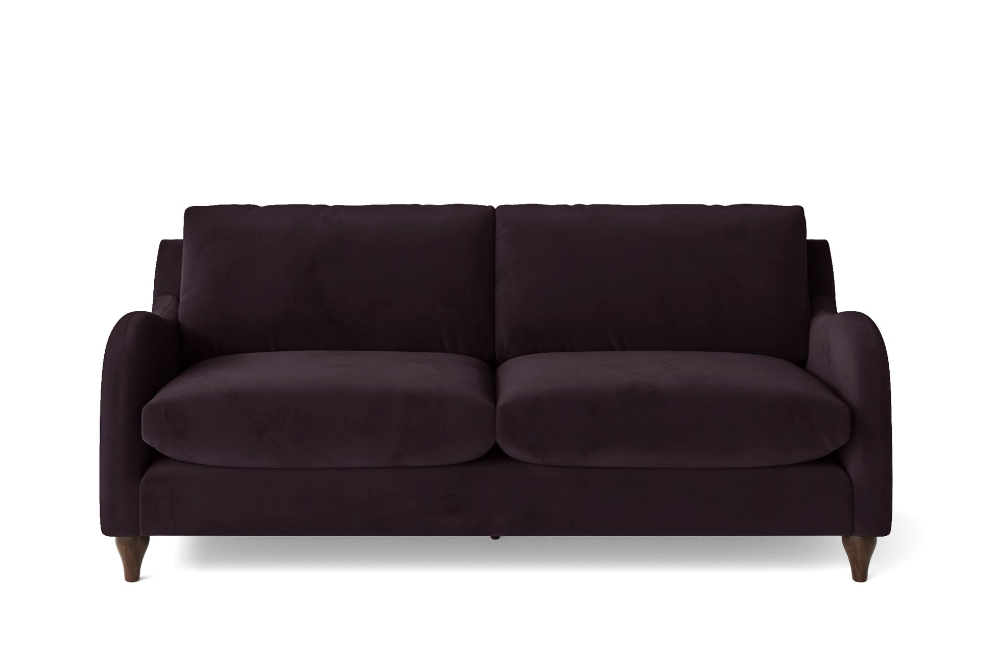 Sallisaw 3 Seater Sofa Purple Velvet