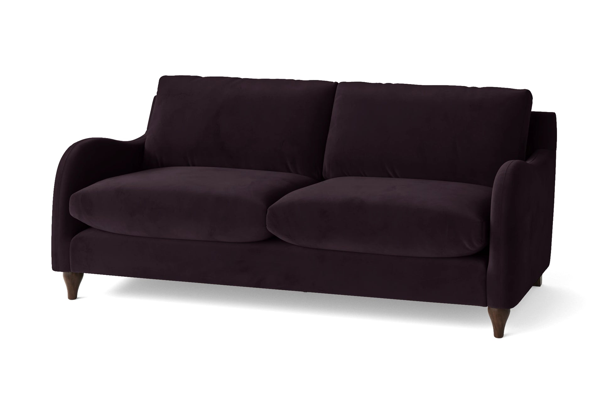 Sallisaw 3 Seater Sofa Purple Velvet