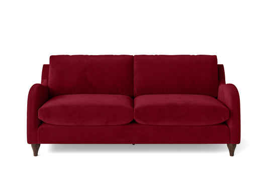 Sallisaw 3 Seater Sofa Red Velvet