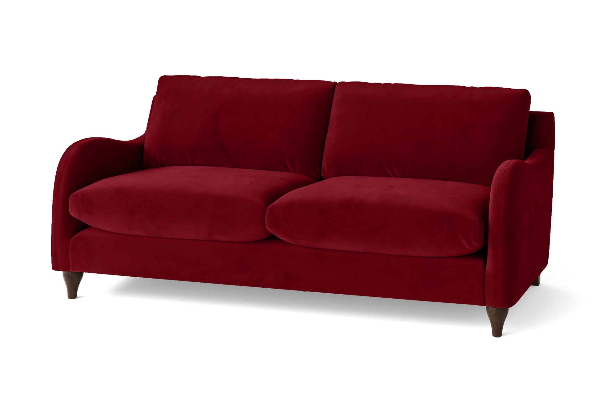 Sallisaw 3 Seater Sofa Red Velvet