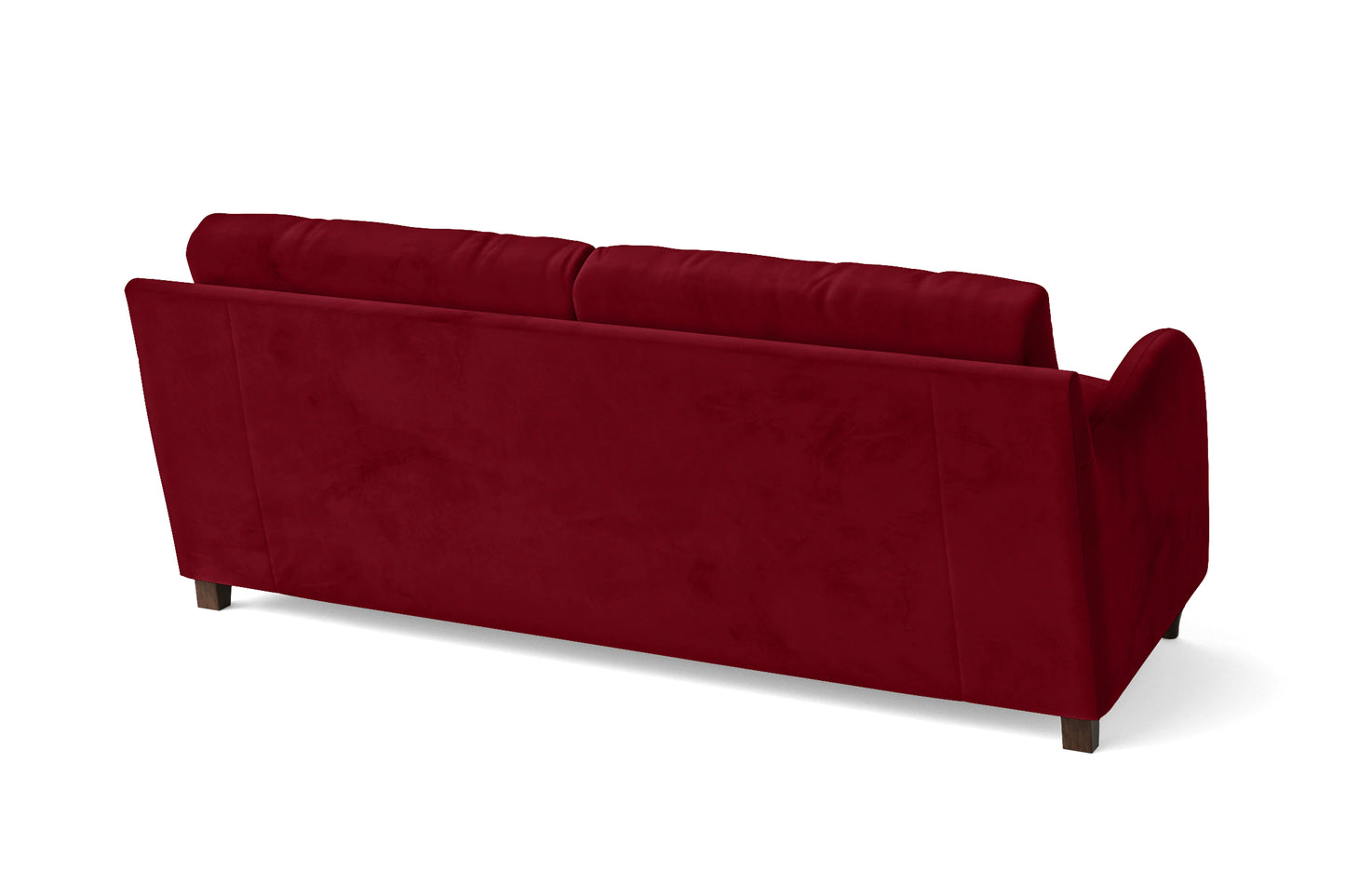 Sallisaw 3 Seater Sofa Red Velvet