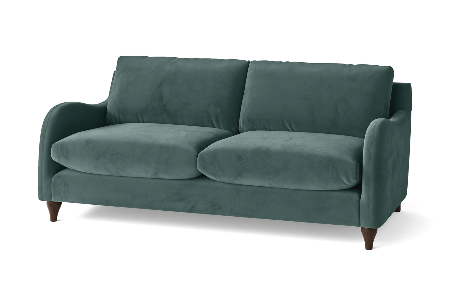 Sallisaw 3 Seater Sofa Teal Velvet