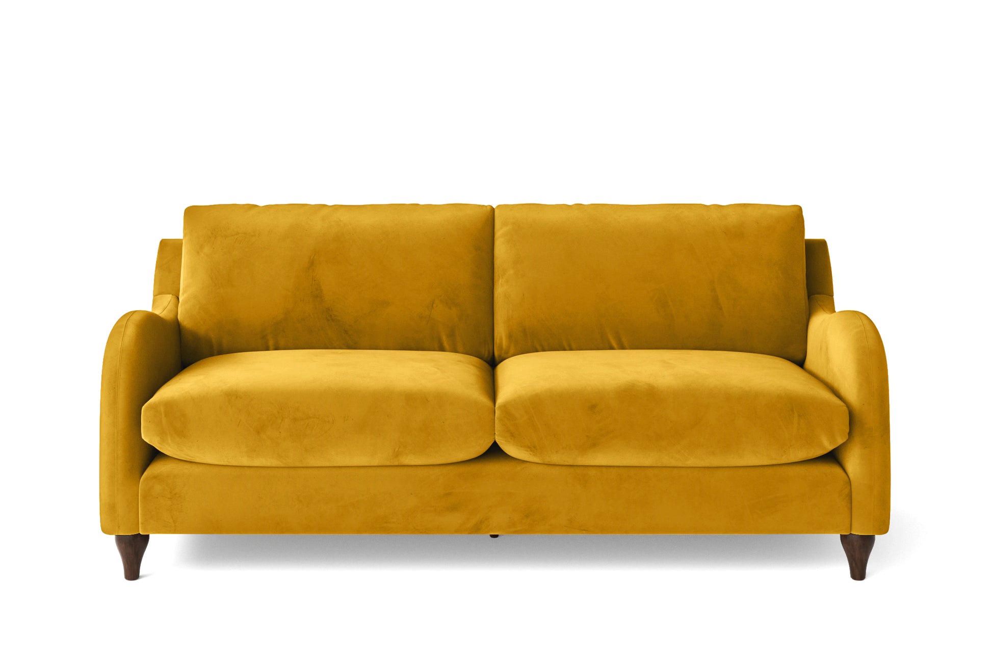 Sallisaw 3 Seater Sofa Yellow Velvet