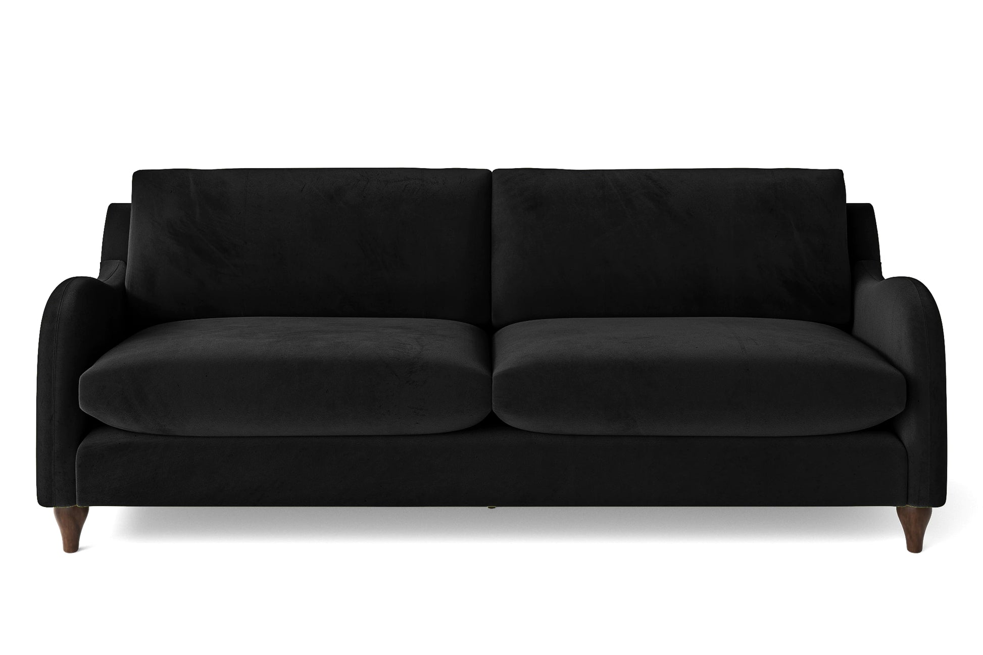 Sallisaw 4 Seater Sofa Black Velvet