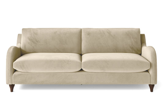 Sallisaw 4 Seater Sofa Cream Velvet