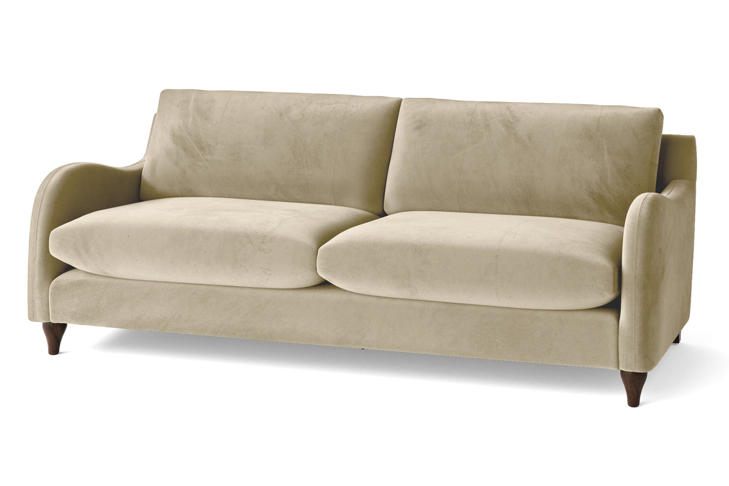 Sallisaw 4 Seater Sofa Cream Velvet