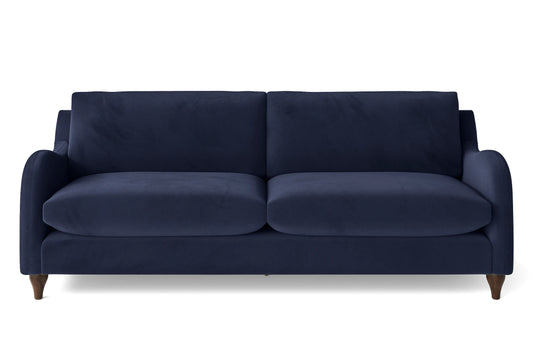 Sallisaw 4 Seater Sofa Dark Blue Velvet