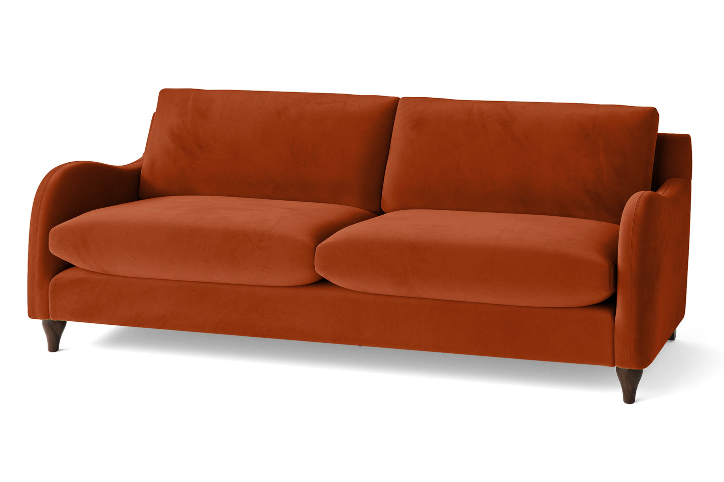 Sallisaw 4 Seater Sofa Orange Velvet