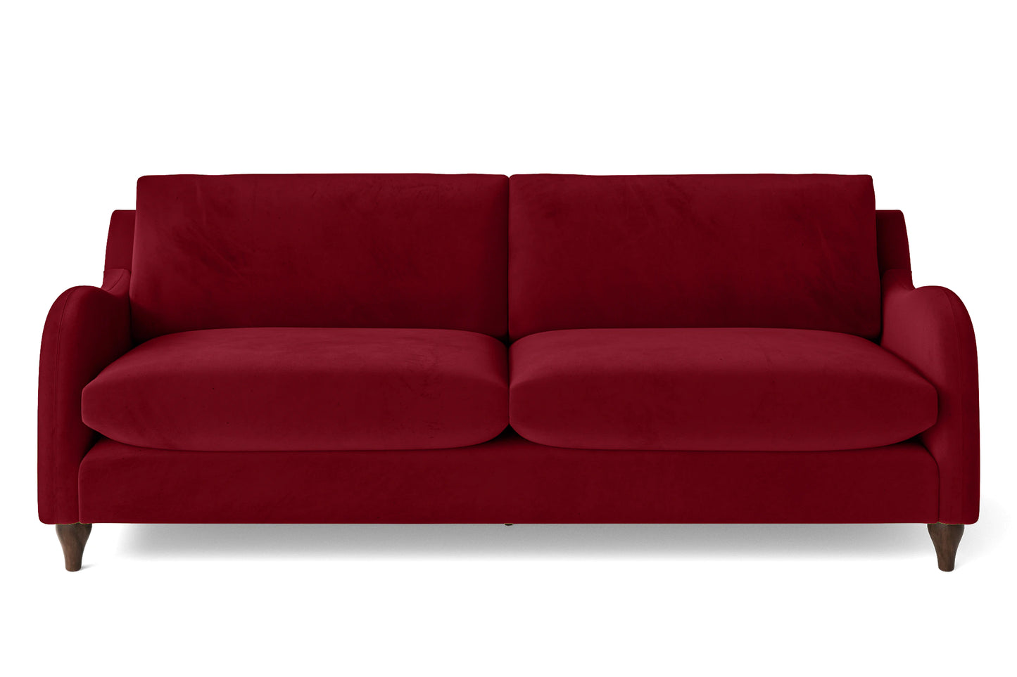 Sallisaw 4 Seater Sofa Red Velvet