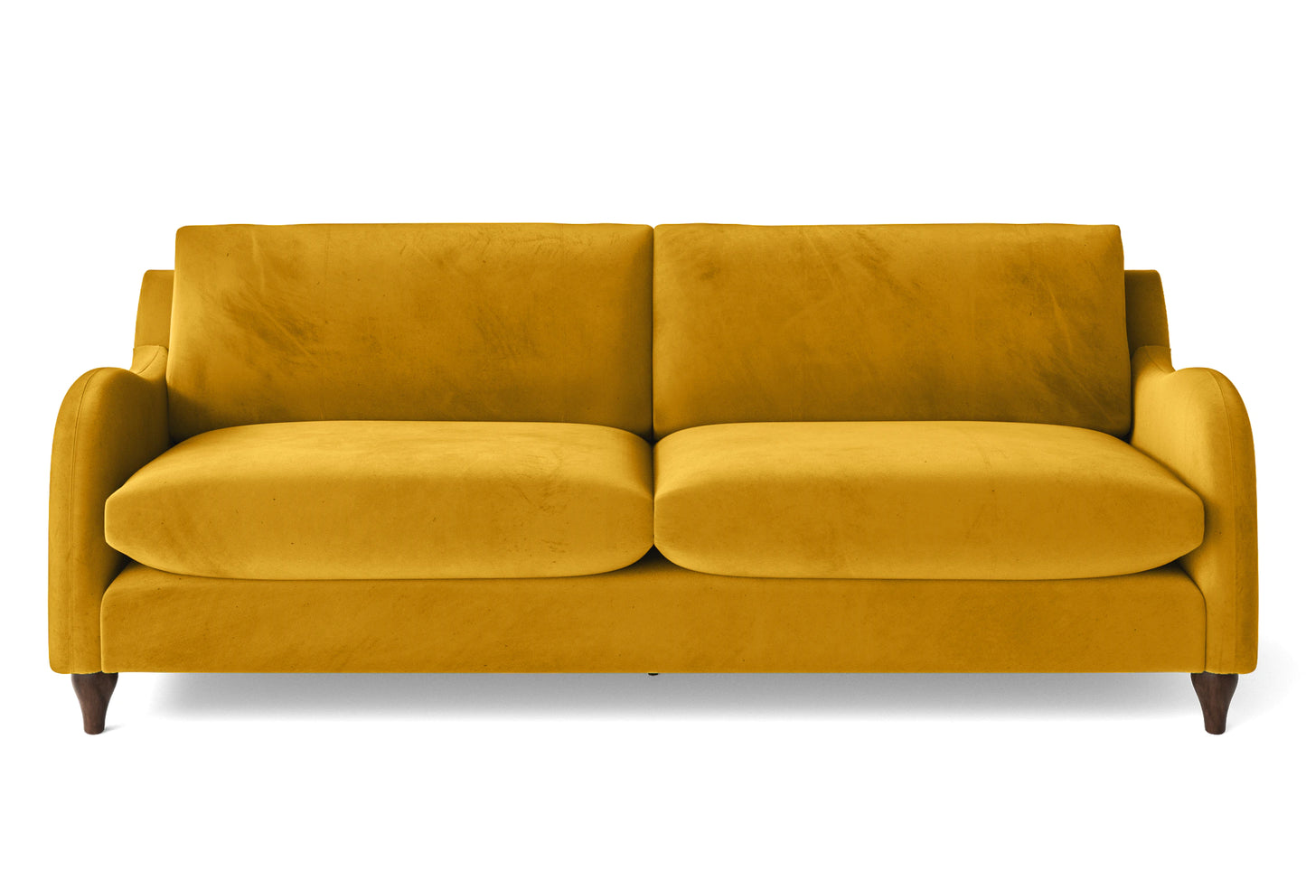 Sallisaw 4 Seater Sofa Yellow Velvet