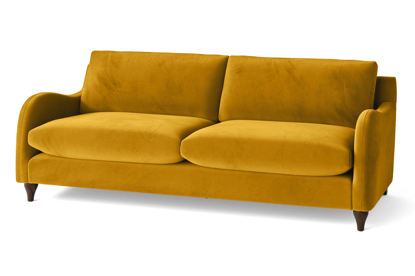 Sallisaw 4 Seater Sofa Yellow Velvet