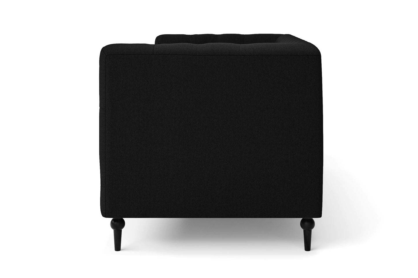 Sanremo Armchair Black Linen Fabric