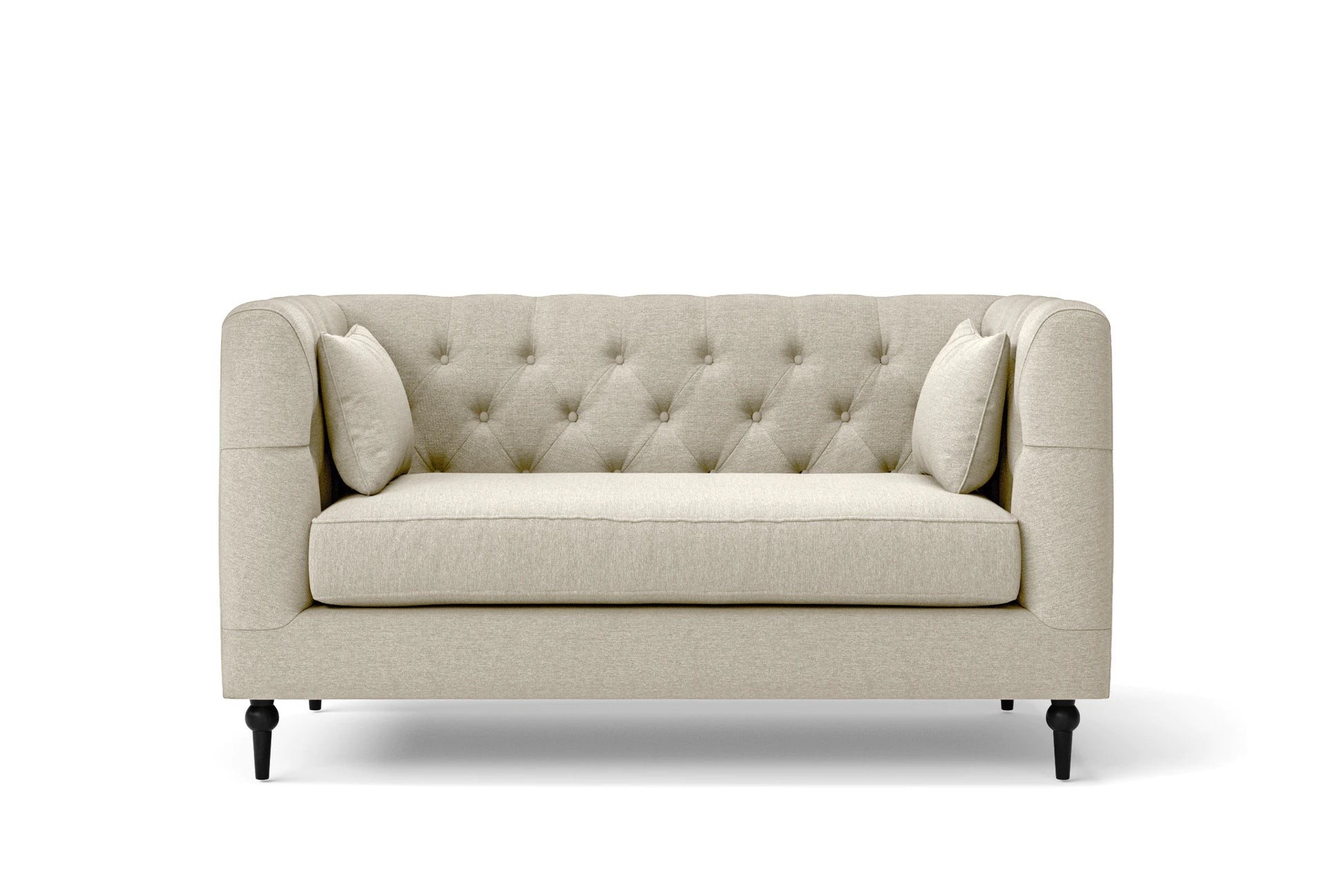 Sanremo 2 Seater Sofa Cream Linen Fabric