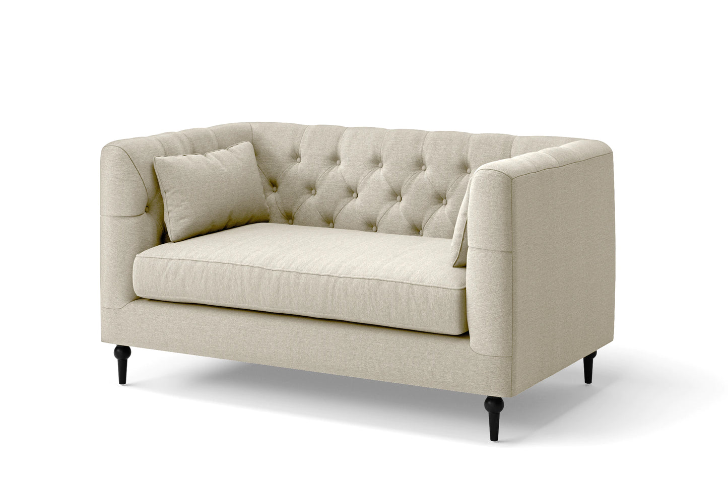 Sanremo 2 Seater Sofa Cream Linen Fabric