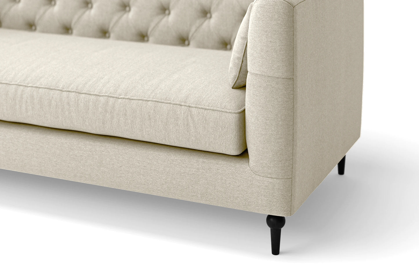 Sanremo 2 Seater Sofa Cream Linen Fabric