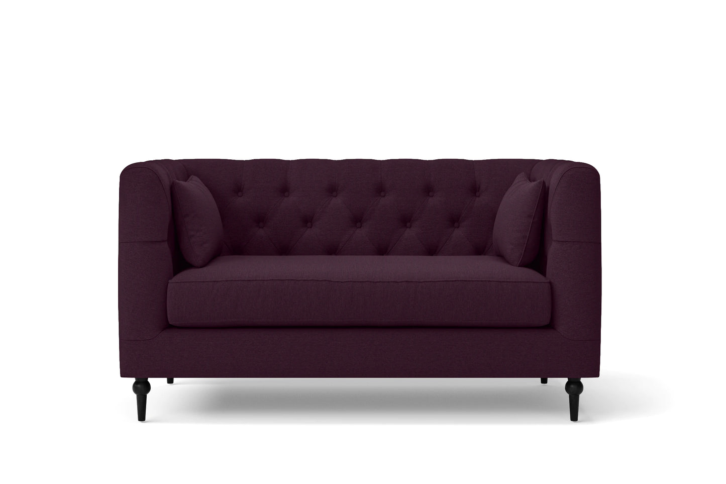 Sanremo 2 Seater Sofa Purple Linen Fabric