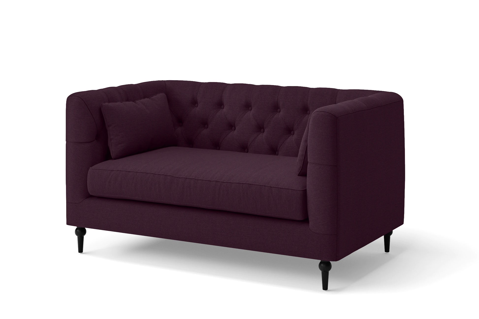 Sanremo 2 Seater Sofa Purple Linen Fabric