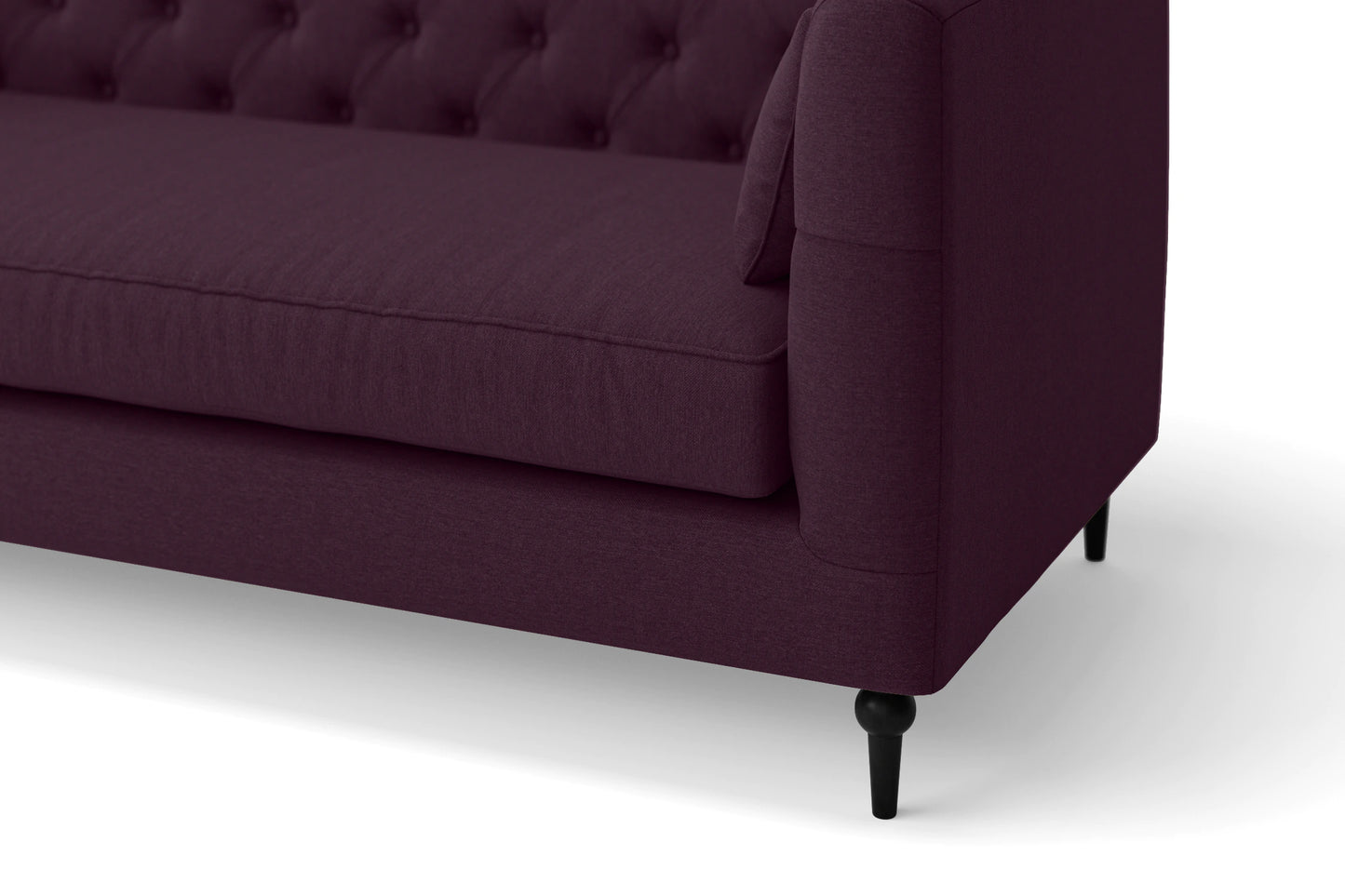 Sanremo 2 Seater Sofa Purple Linen Fabric