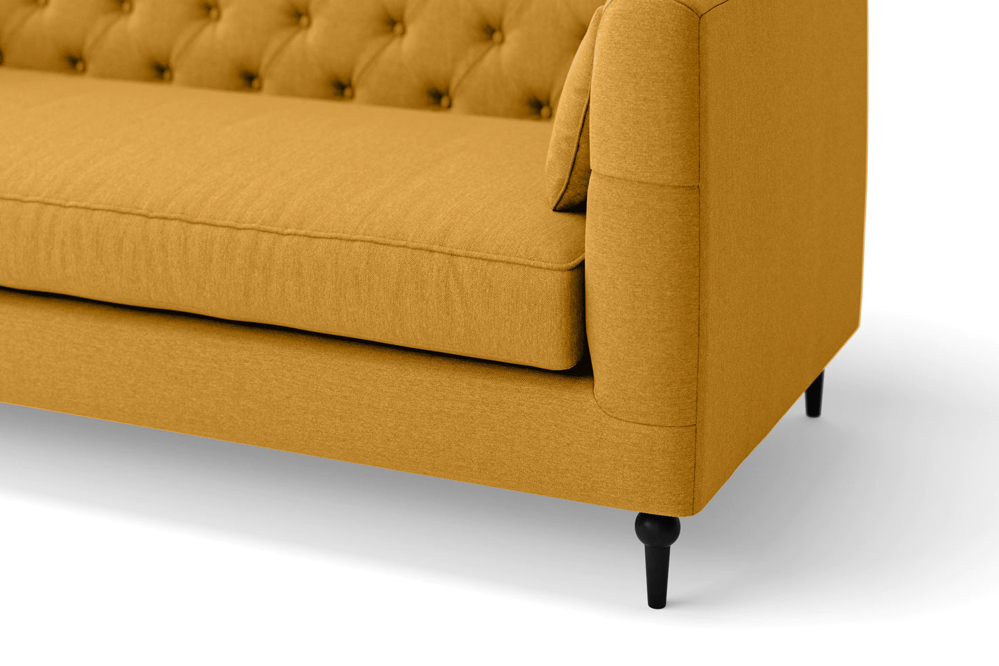 Sanremo 2 Seater Sofa Yellow Linen Fabric