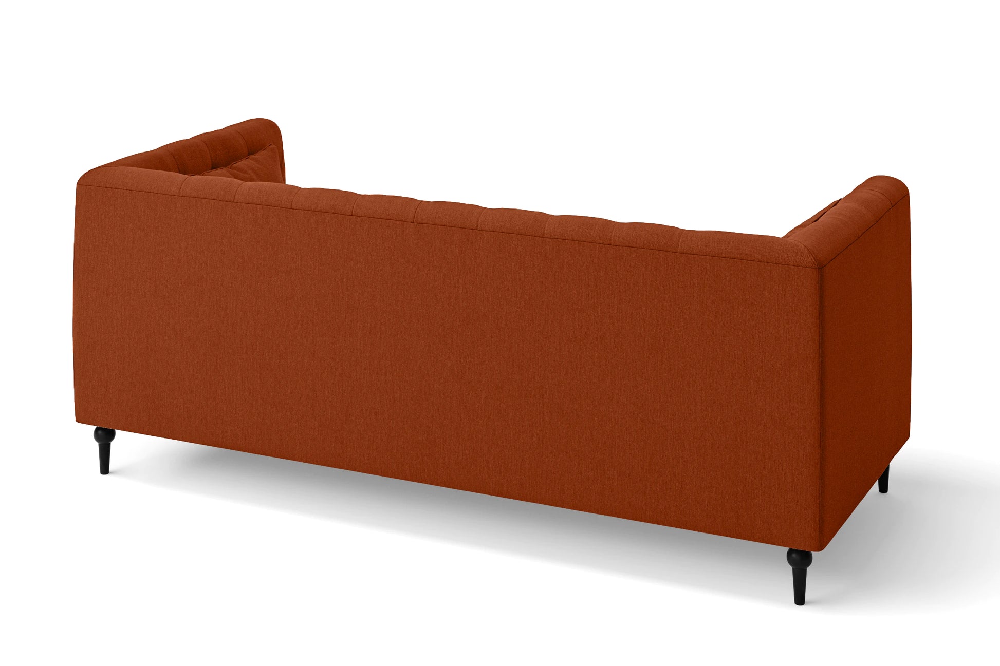 Sanremo 3 Seater Sofa Orange Linen Fabric