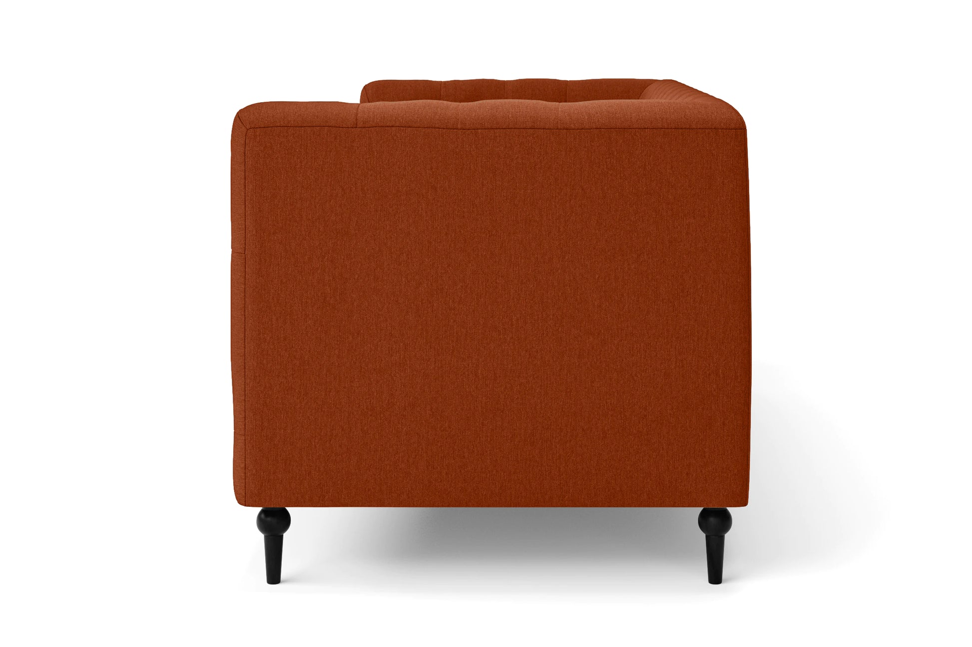 Sanremo 3 Seater Sofa Orange Linen Fabric