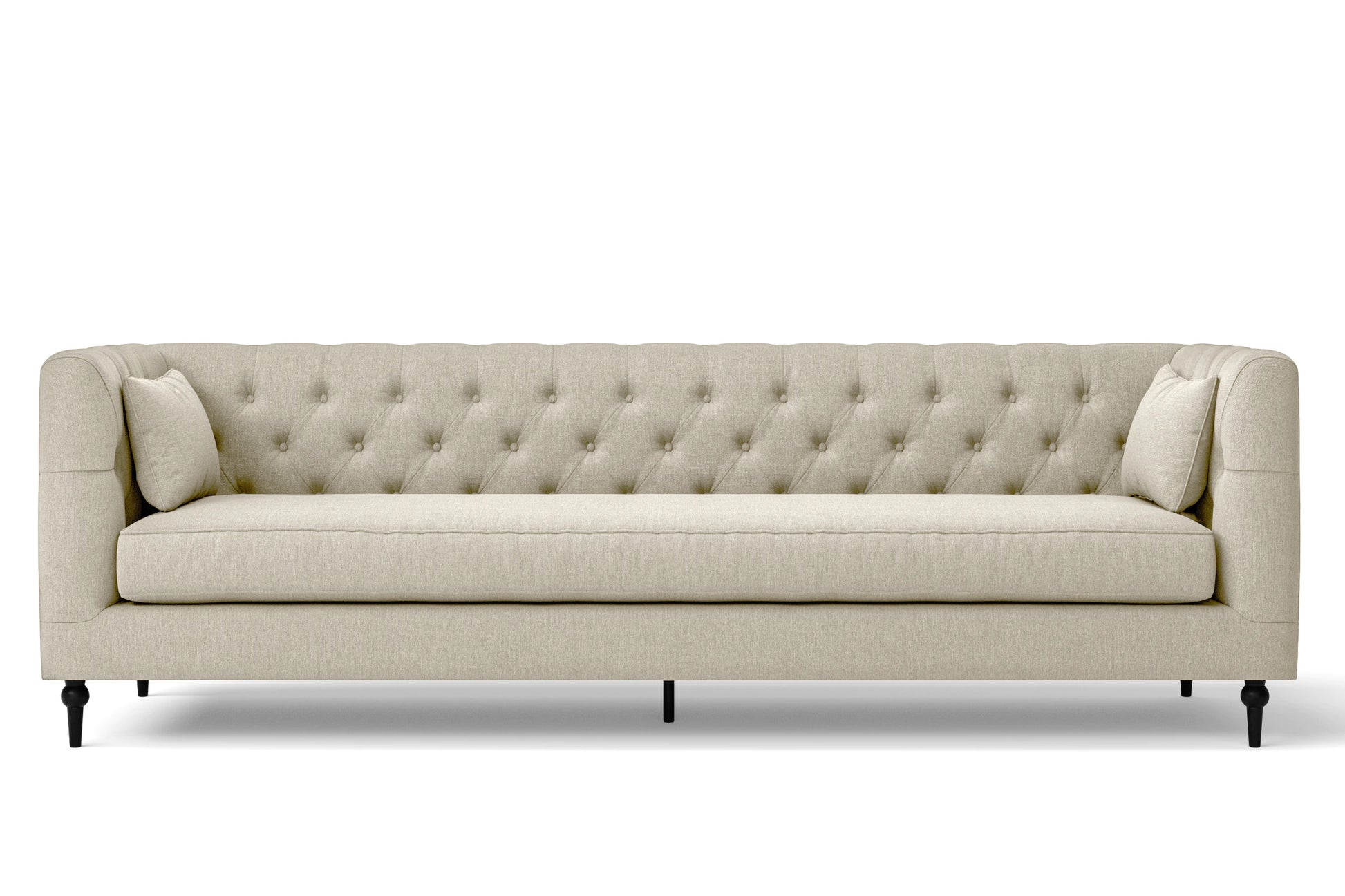 Sanremo 4 Seater Sofa Cream Linen Fabric