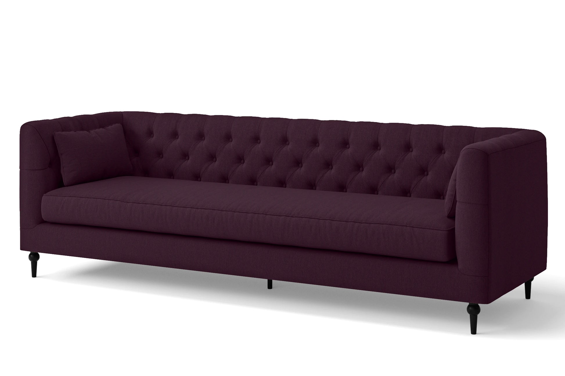 Sanremo 4 Seater Sofa Purple Linen Fabric