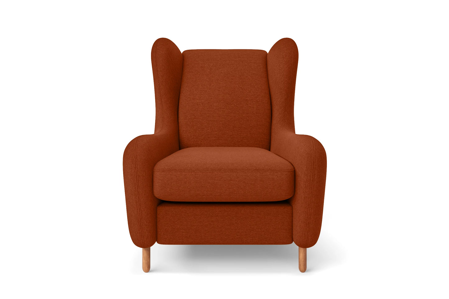 Sassari Armchair Orange Linen Fabric