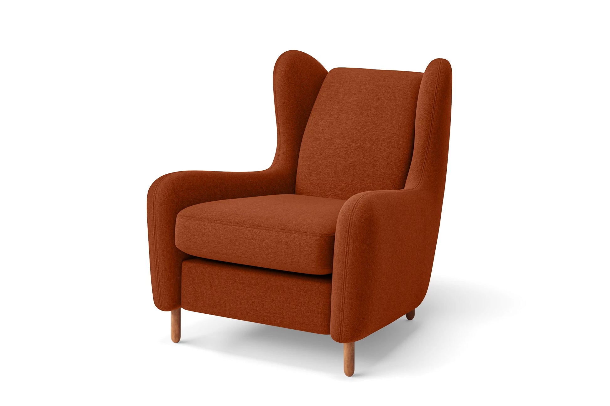 Sassari Armchair Orange Linen Fabric