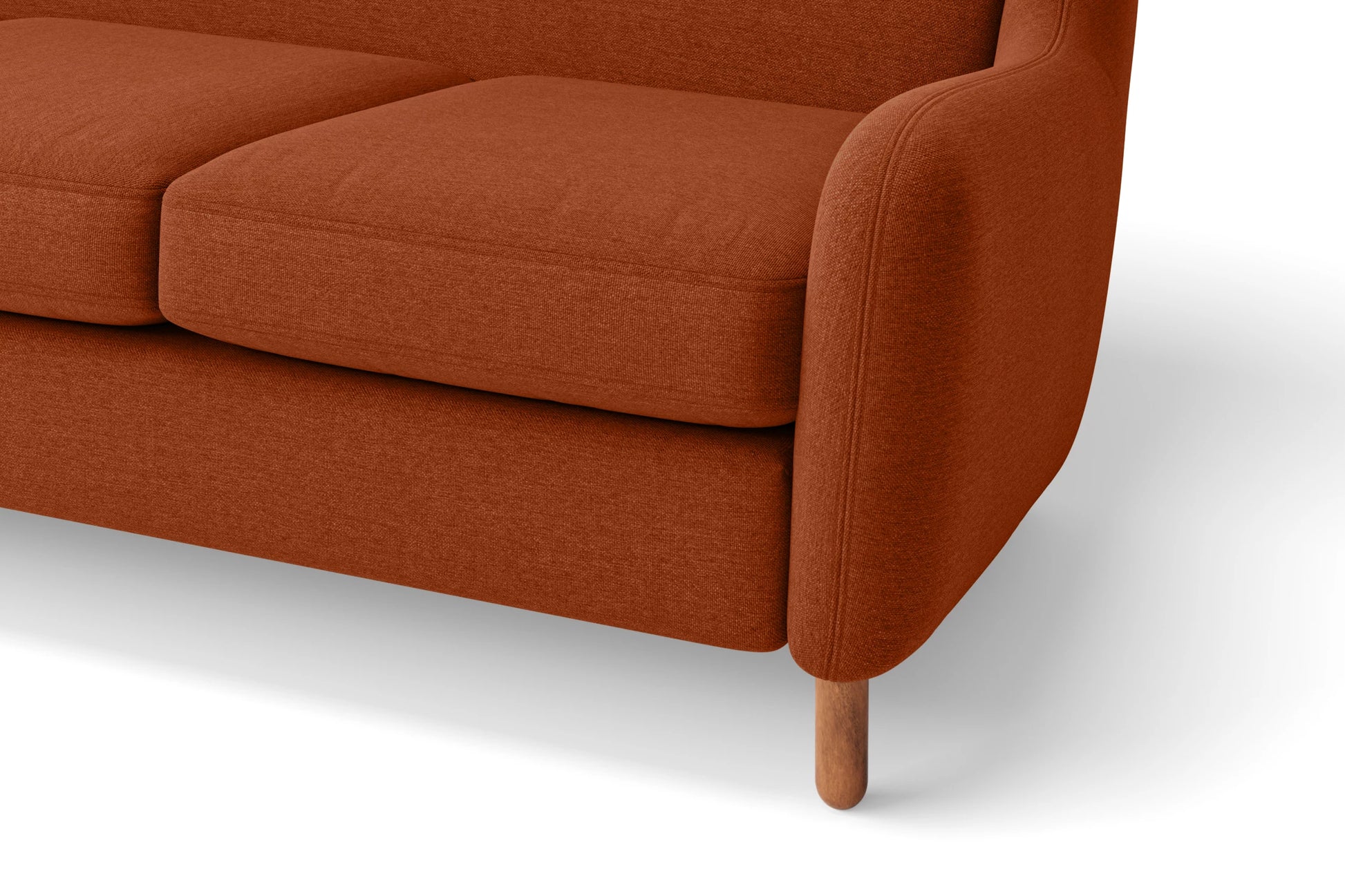 Sassari Armchair Orange Linen Fabric