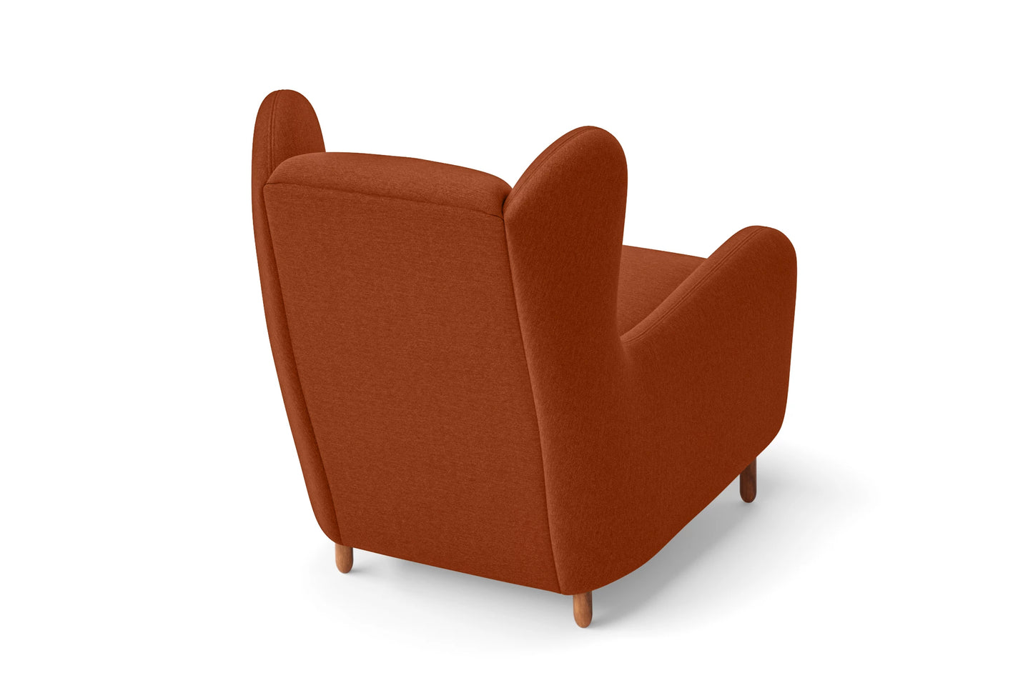 Sassari Armchair Orange Linen Fabric