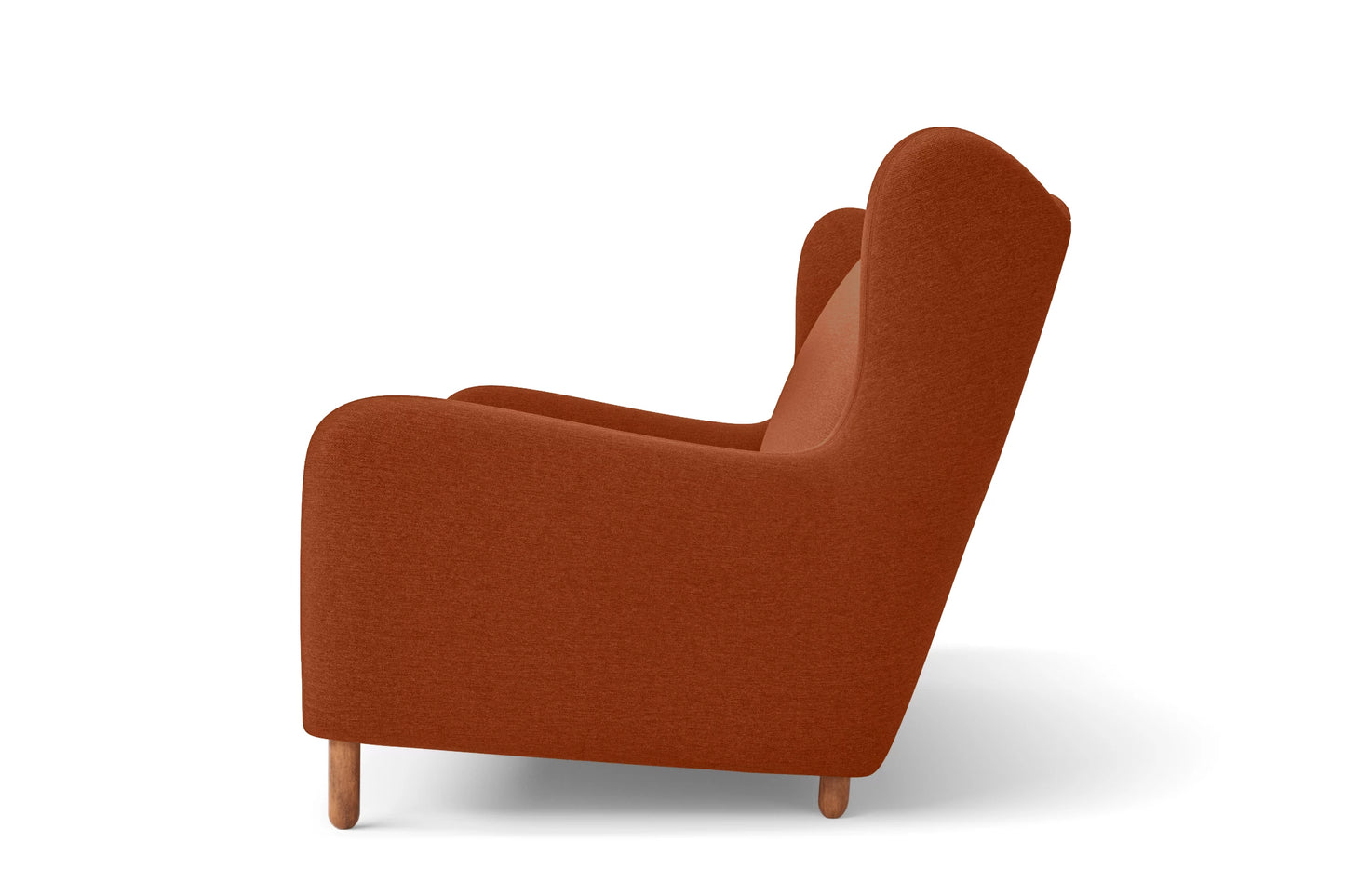 Sassari Armchair Orange Linen Fabric