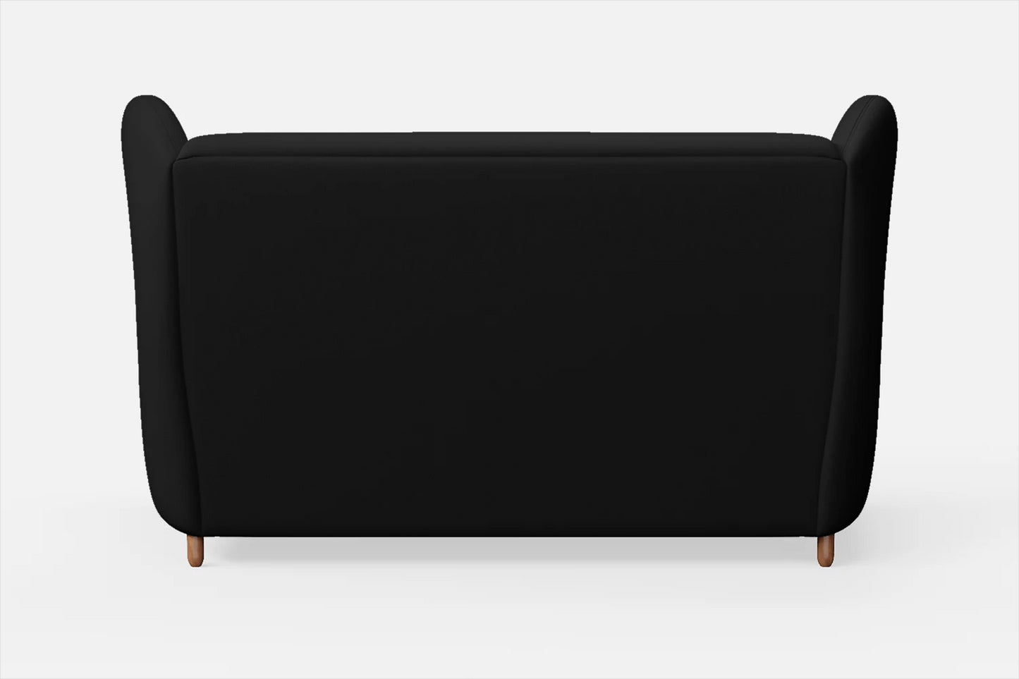 Sassari 2 Seater Sofa Black Leather