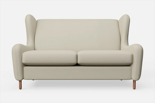 Sassari 2 Seater Sofa Cream Leather