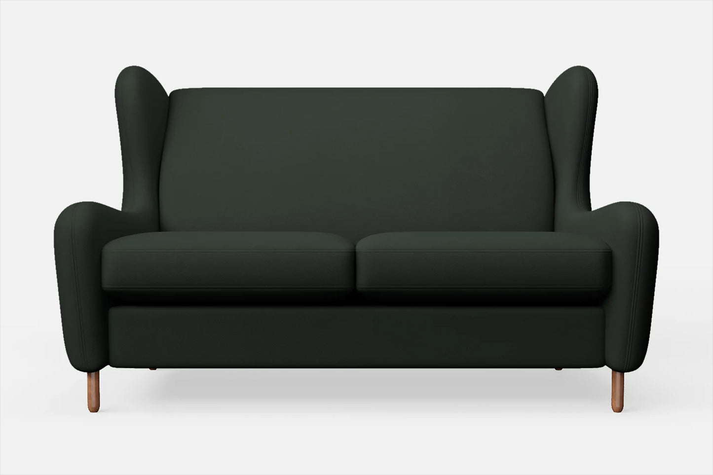 Sassari 2 Seater Sofa Green Leather